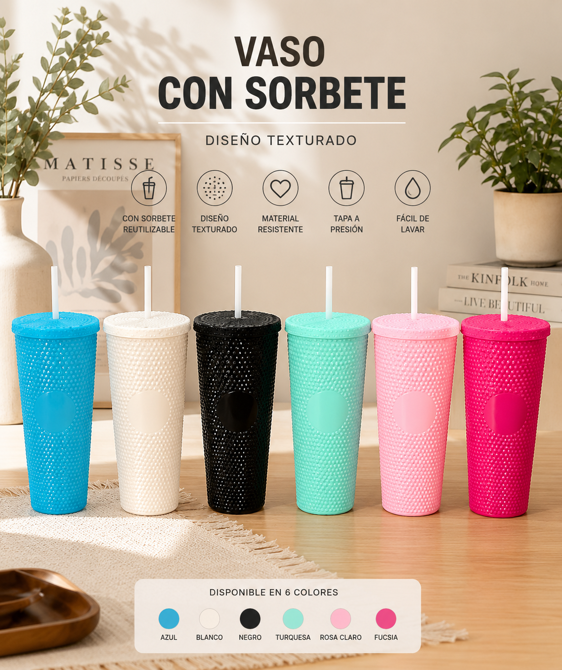 Vasos con brillo
